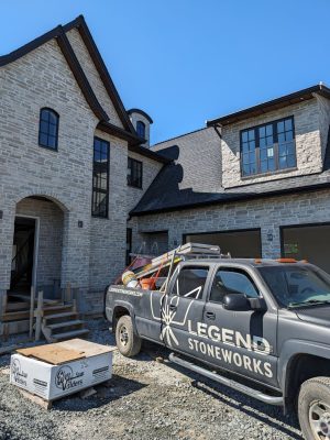 Legend Stoneworks Custom Home Jobsite