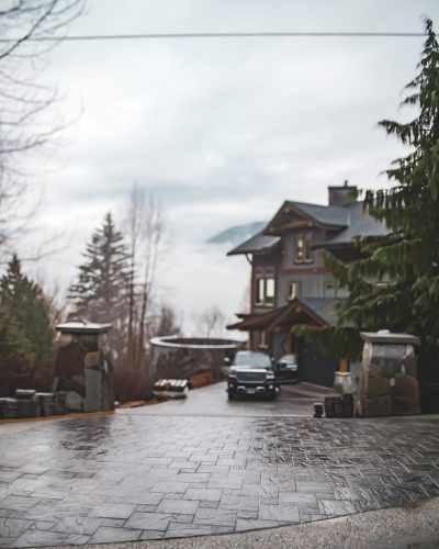Custom driveway masonry
